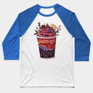 berry smoothie hand drawn Baseball T-Shirt